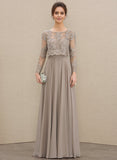 A-line Sequins Chiffon Lace Mother of the Bride Dress With Sequins