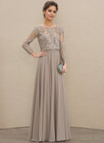 A-line Sequins Chiffon Lace Mother of the Bride Dress With Sequins