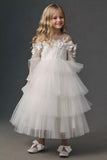 Princess Corset Tulle/Satin Flower Girl Dress