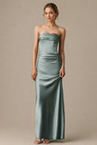 Bridesmaid Dress | Elegant Satin Gown for Weddings