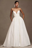 Sweetheart Taffeta Ballgown Wedding Gown
