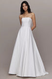Strapless A-Line Wedding Gown