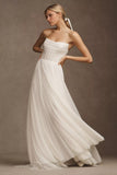 Ruched Corset Strapless/Off the Shoulder Wedding Gown