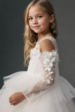 Princess Corset Tulle/Satin Flower Girl Dress