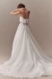 Strapless A-Line Wedding Gown