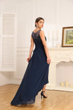 A-line V-Neck Floor-Length Chiffon Mother of the Bride Dress With Pleated Beading Sequins