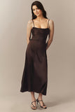 Corset Satin Maxi Gown With Shawl