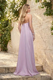 Strapless Satin Bridesmaid Dress | Elegant Tube Gown for Weddings