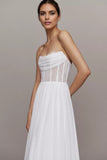 Off-The-Shoulder Corset A-Line Wedding Gown