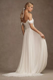 Ruched Corset Strapless/Off the Shoulder Wedding Gown