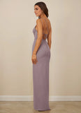 One Shoulder Chiffon Sheath Bridesmaid Dress