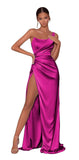 One-Shoulder Mermaid Prom Dress With Silt