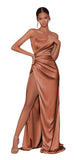 One-Shoulder Mermaid Prom Dress With Silt