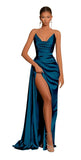 V-Neck Strapless Mermaid Prom Dress