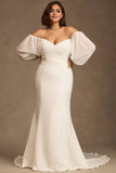 Fit & Flare Wedding Gown With Removable Sleeves