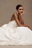Sweetheart Taffeta Ballgown Wedding Gown