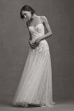 Embroidered Tulle Sweetheart A-Line Wedding Gown