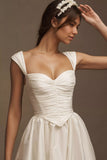 Corset A-Line Sweetheart Wedding Gown