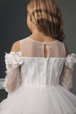 Princess Corset Tulle/Satin Flower Girl Dress