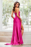 Mermaid Strapless Satin Lace Prom Gown