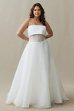Strapless A-Line Wedding Gown