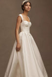 Corset A-Line Sweetheart Wedding Gown