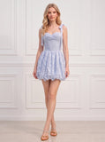 Tie Shoulder Strap Sweetheart Crossover Ruched Bust Floral Mini Dress