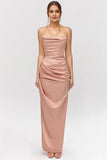 Mermaid/Shealth Satin Strapless Prom Gown