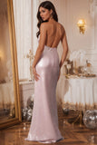 Cowl-Neck Maxi Sequin Bridesmaid Dress