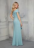 Off Shoulder Mermaid Stretch Satin Mother of the Bride Dress/Prom Gown