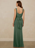 Wrap V-Neck Luxe Knit Mermaid Bridesmaid Dress