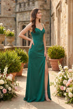 Satin Bridesmaid Dress | Spaghetti Straps Sweetheart Gown for Weddings