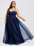 Plus Size Ball-Gown/Princess Sweetheart Floor-Length Tulle Prom Dresses