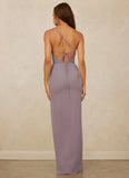 One Shoulder Chiffon Sheath Bridesmaid Dress