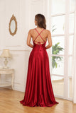 A-Line Backless Bridesmaid Dress