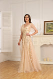 A-line V-Neck Floor-Length Chiffon Bridesmaid Dress With Ruffle