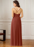 Ruffle Backless Bridesmaid Dress with Silt