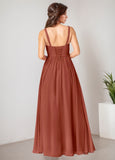 Lace up Back A-Line Bridesmaid Dress