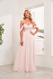 off shoulder bridesmaid dress