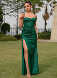 Trumpet/Mermaid Sweetheart Floor-Length Jersey Prom Dresses