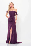 Off Shoulder Mermaid Satin Mother of the Bride Dress/Evening Gown