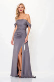 Off Shoulder Mermaid Satin Mother of the Bride Dress/Evening Gown