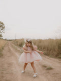 Ball-Gown/Princess Scoop Floor-Length Organza/Satin Flower Girl Dress