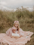 Ball-Gown/Princess Scoop Floor-Length Organza/Satin Flower Girl Dress