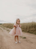 Ball-Gown/Princess Scoop Floor-Length Organza/Satin Flower Girl Dress