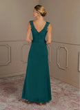 A-Line Sweetheart Neckline Pleated Chiffon Mother of the Bride Dress