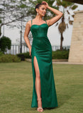 Trumpet/Mermaid Sweetheart Floor-Length Jersey Prom Dresses