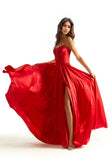 A-line Prom Dress with Back Bow