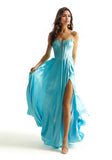 A-line Prom Dress with Back Bow